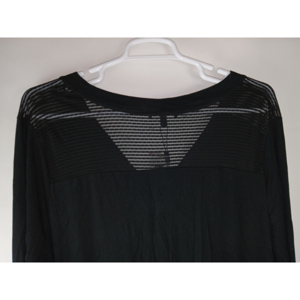 Cable & Gauge Womens Black Top Cardigan Long Sleeve Stretch Size 3X Plus - Picture 3 of 13